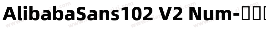 AlibabaSans102 V2 Num字体转换